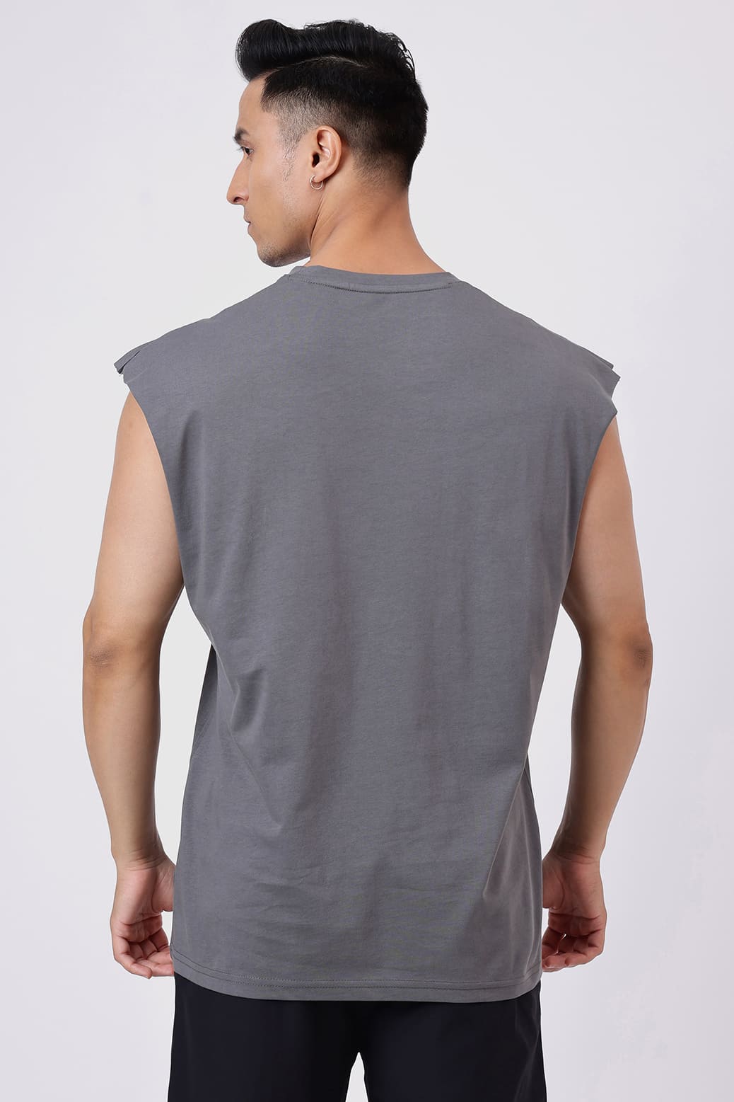 Brisk Capsleeves T-Shirt Grey
