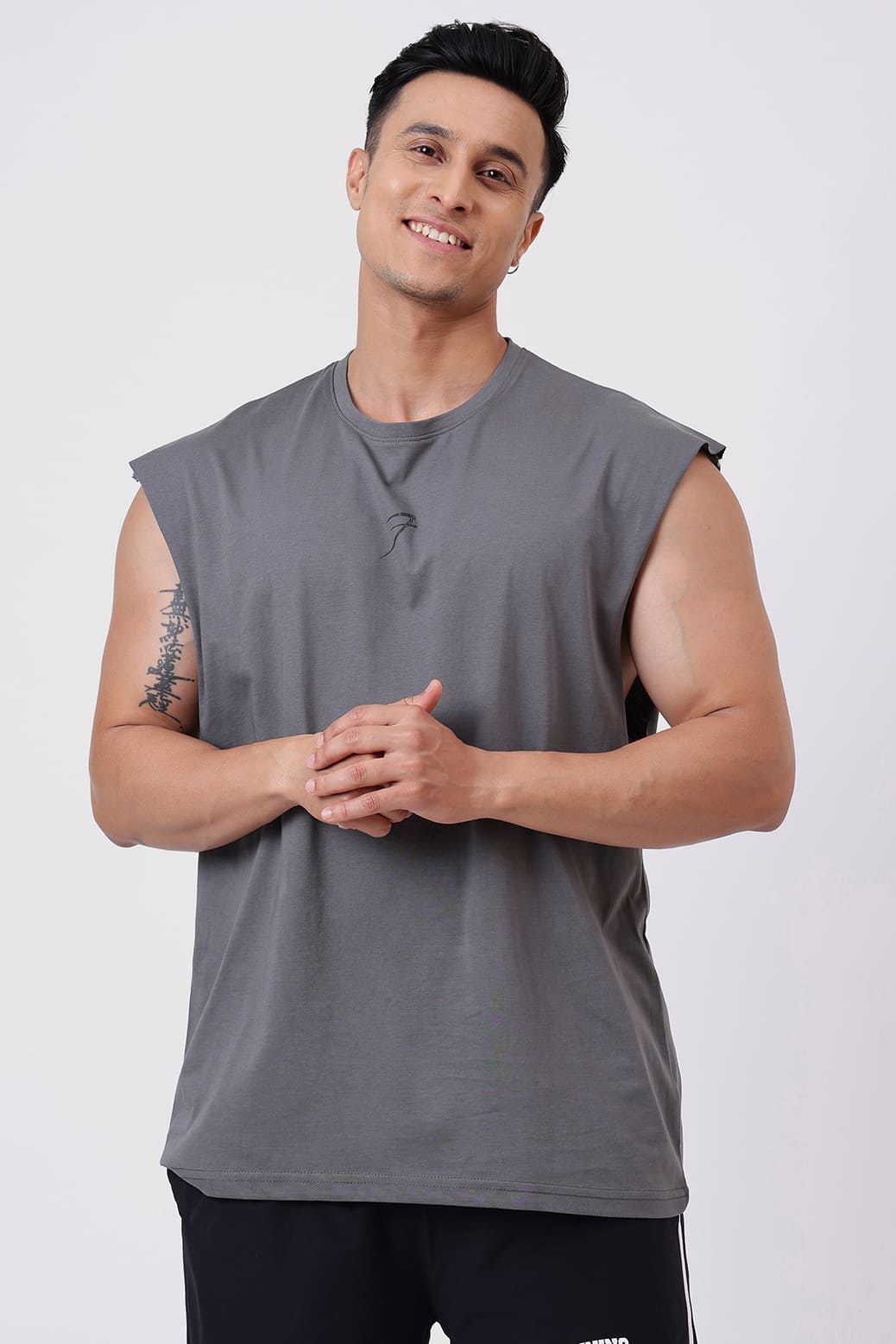 Brisk Capsleeves T-Shirt Grey