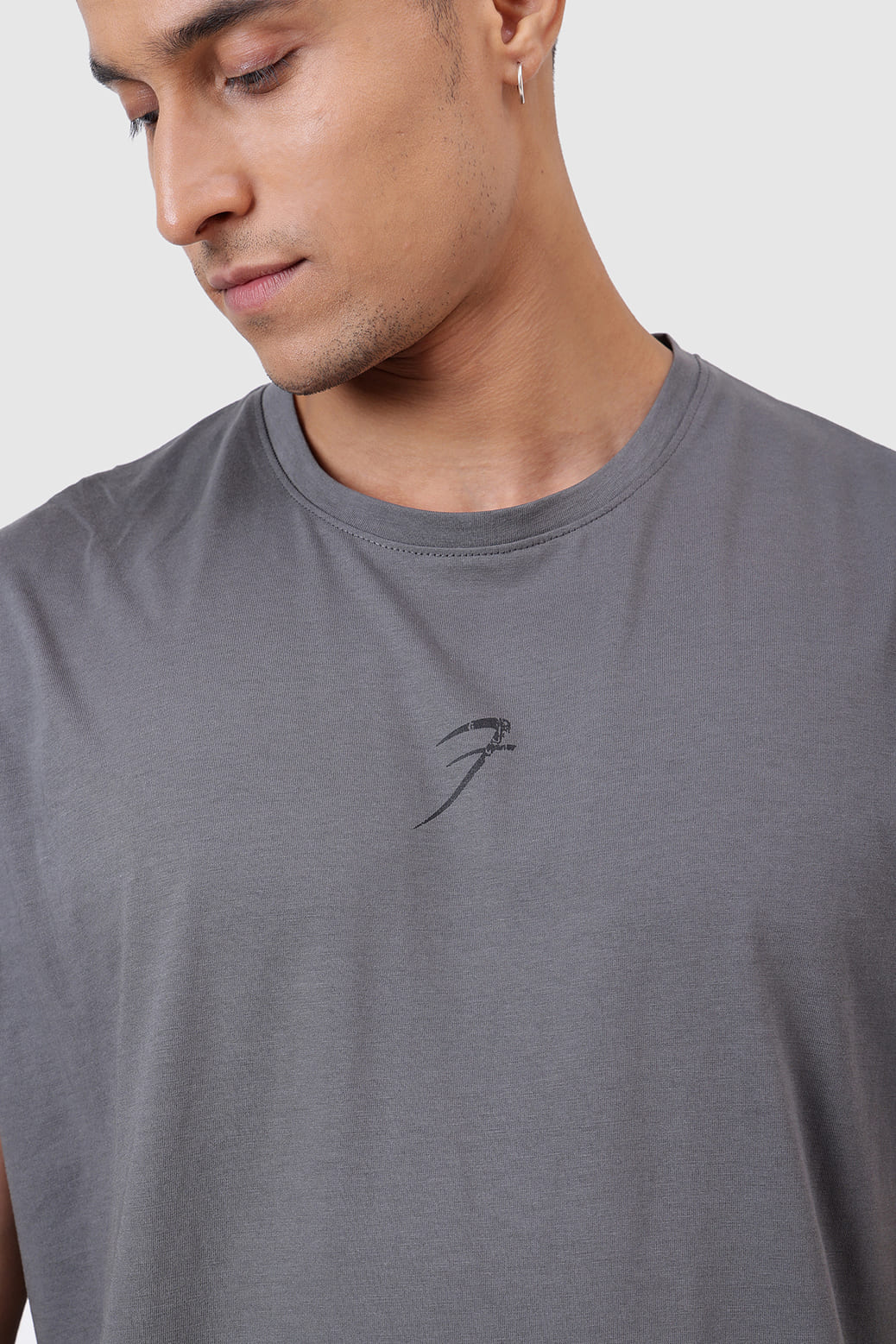 Brisk Capsleeves T-Shirt Grey