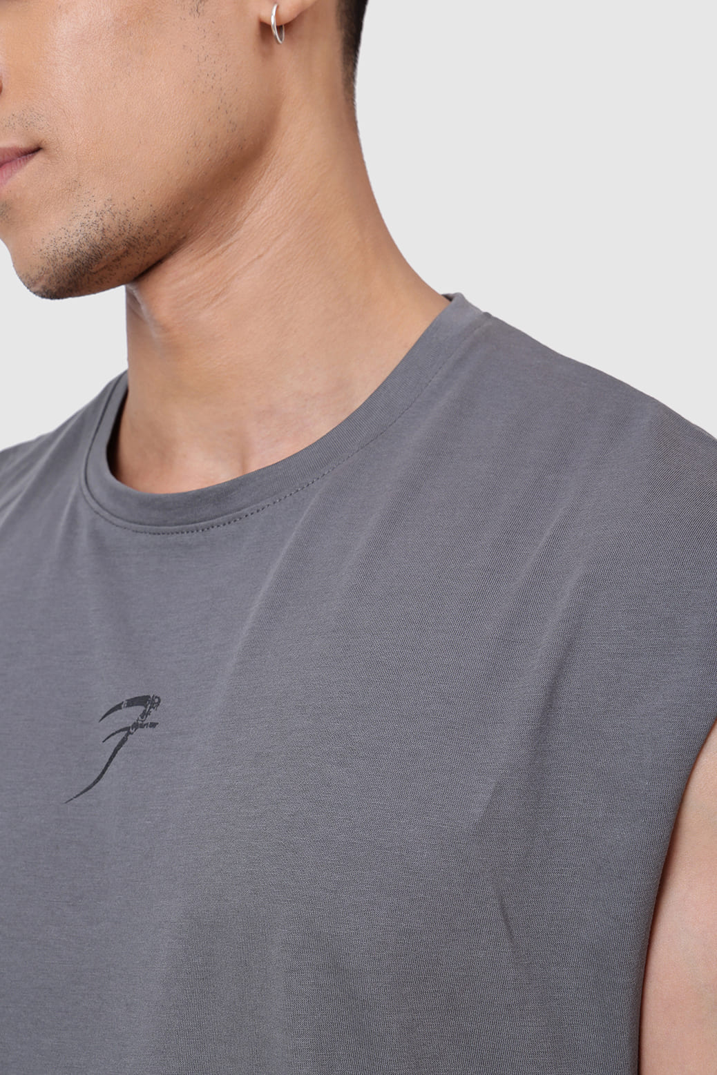 Brisk Capsleeves T-Shirt Grey